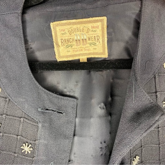 Double D Ranch Black Embroidered Ranchwear Jacket - Picture 2 of 4